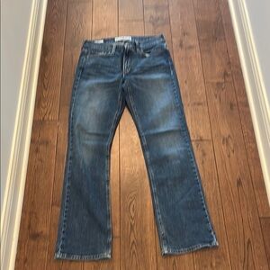 Hollister Blue Bootcut Jeans with Natural Fading
